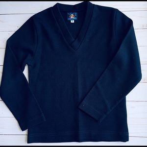 Long School  Uniform Navy Blue Sweater Sz 10